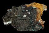 Chrysocolla, Rosasite and Calcite Association - Utah #119534-1